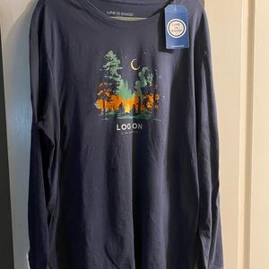 Long sleeve t shirt Life is Good NWT Never worn